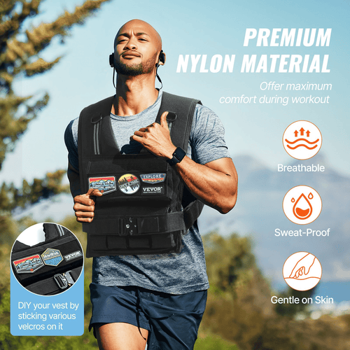 35lb Adjustable Weighted Vest | Strength Training & Running
